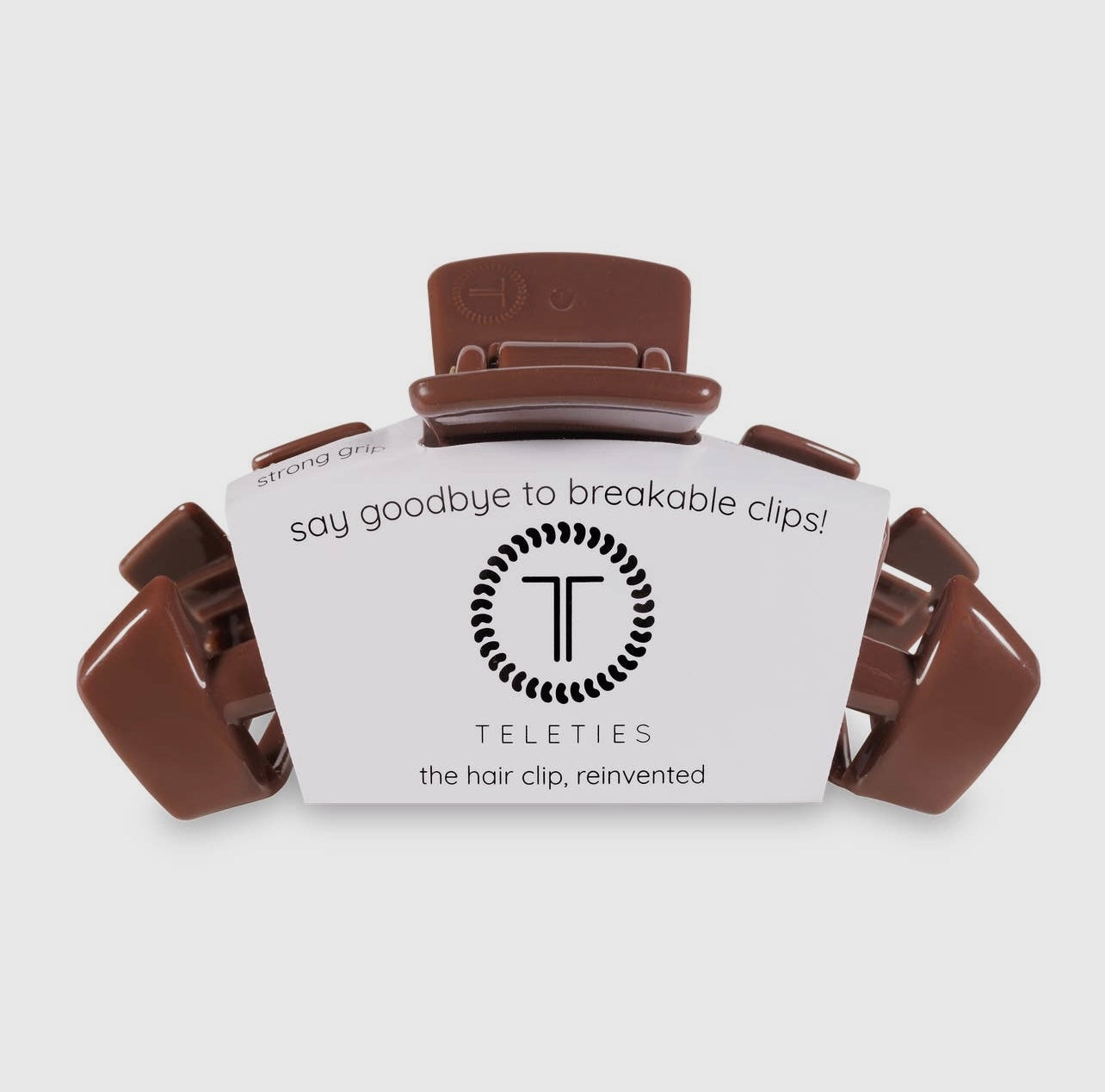 Nutmeg classic teletie claw clip.