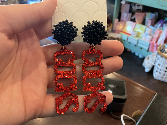 GAMEDAY Pompom Earrings
