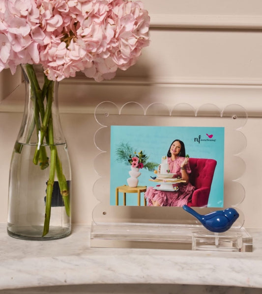 Nora Flemming Clearly A-Nora-Ble Scalloped Acrylic Frame