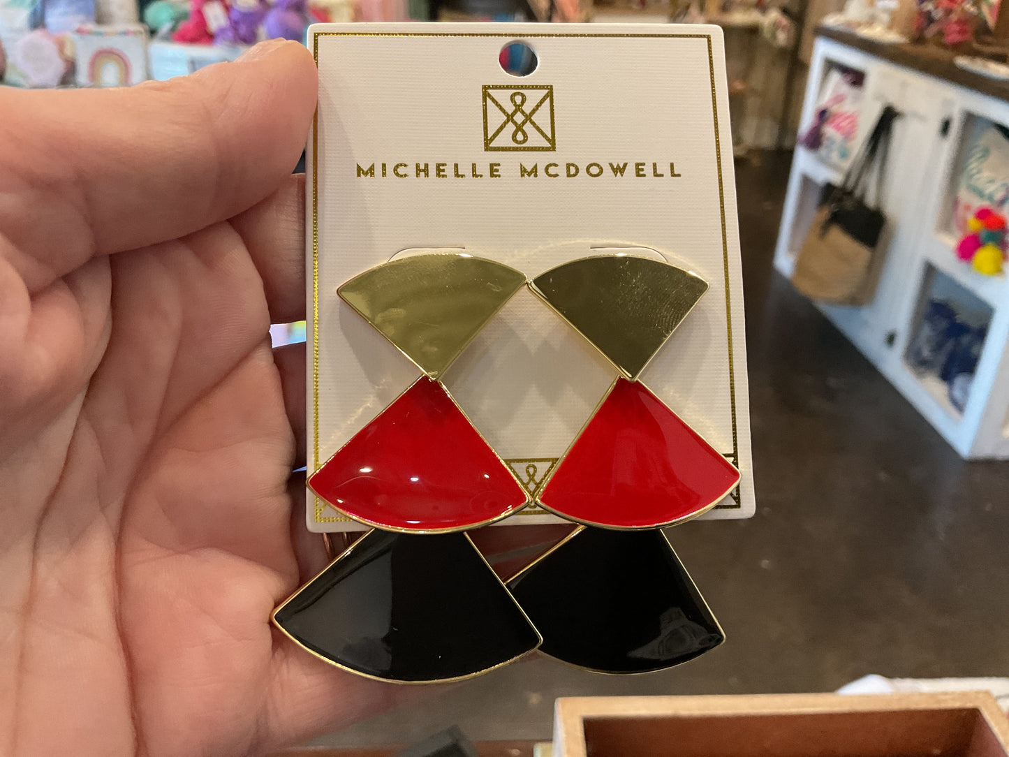 Red and Black GameDay Earrings