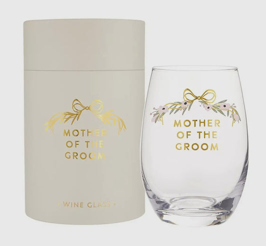 Mother and Father Wedding Glassware