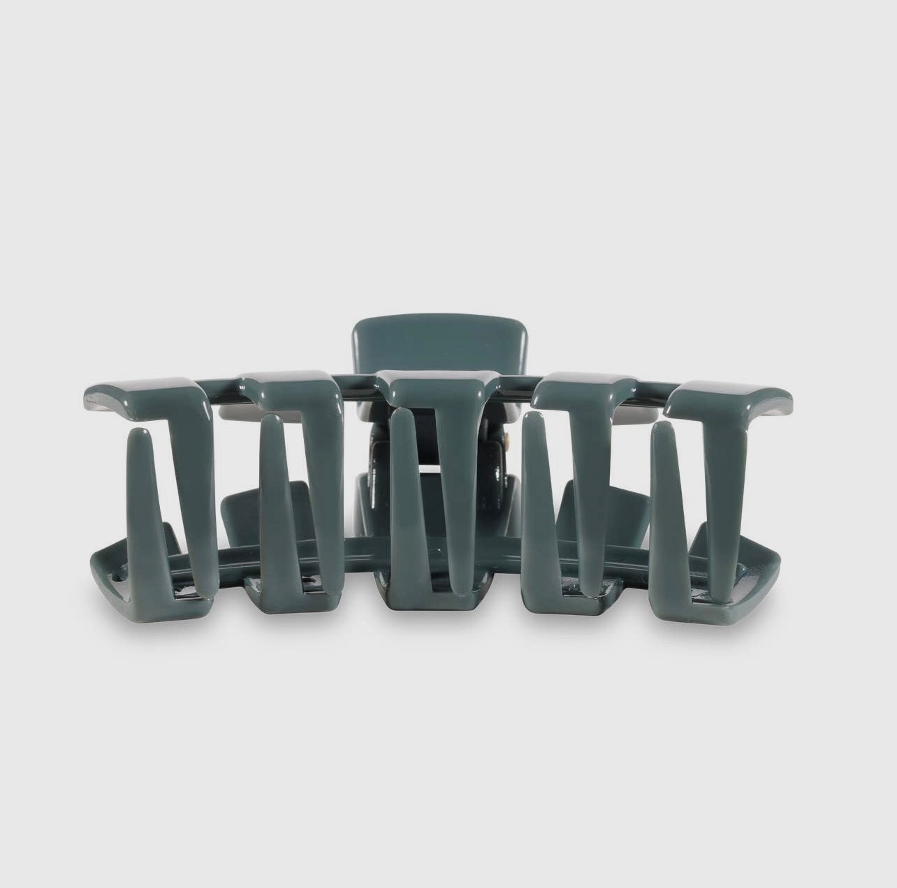 Storm blue classic teletie claw clip.