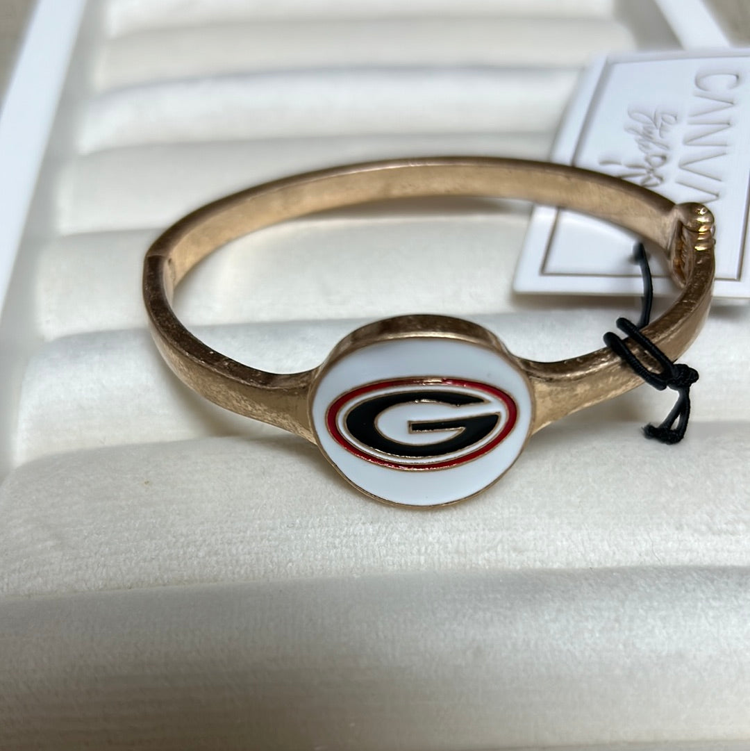 University of Georgia College Hinge Statement Bracelet.
