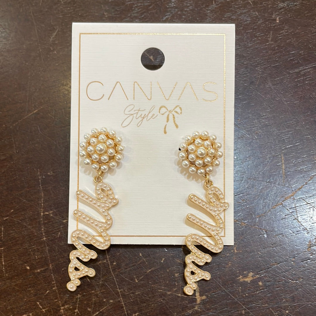 Miss To Mrs. Earrings