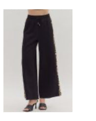 Black Cheetah Pants