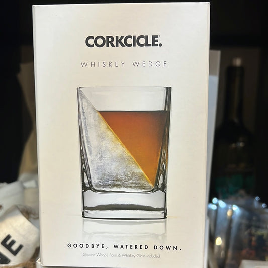 Corkcicle Whiskey Wedge in white packaging.
