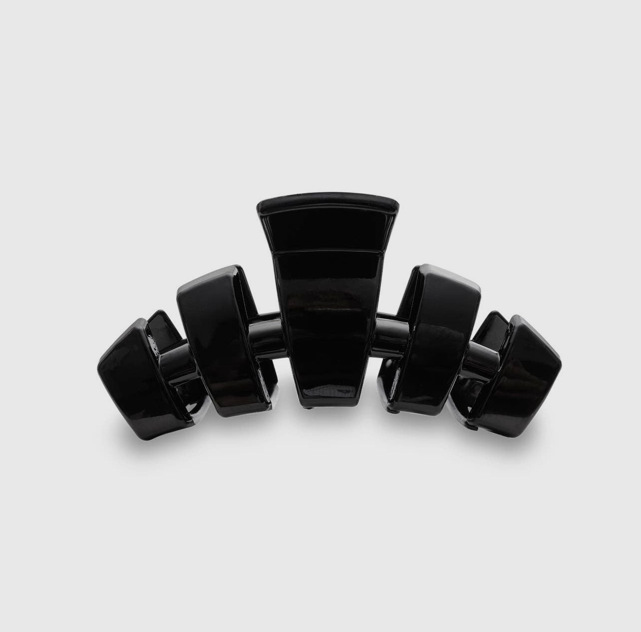 Jet black classic teletie claw clip.