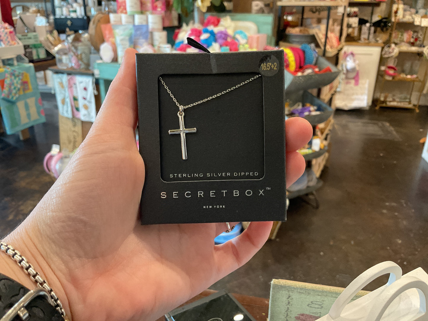 Secret Box-Cross Pendant Necklace