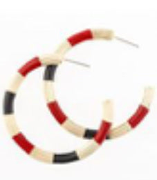 Garnet and Black GameDay Earrings