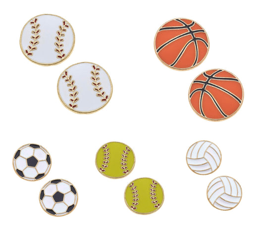 Sports Enamel Studs