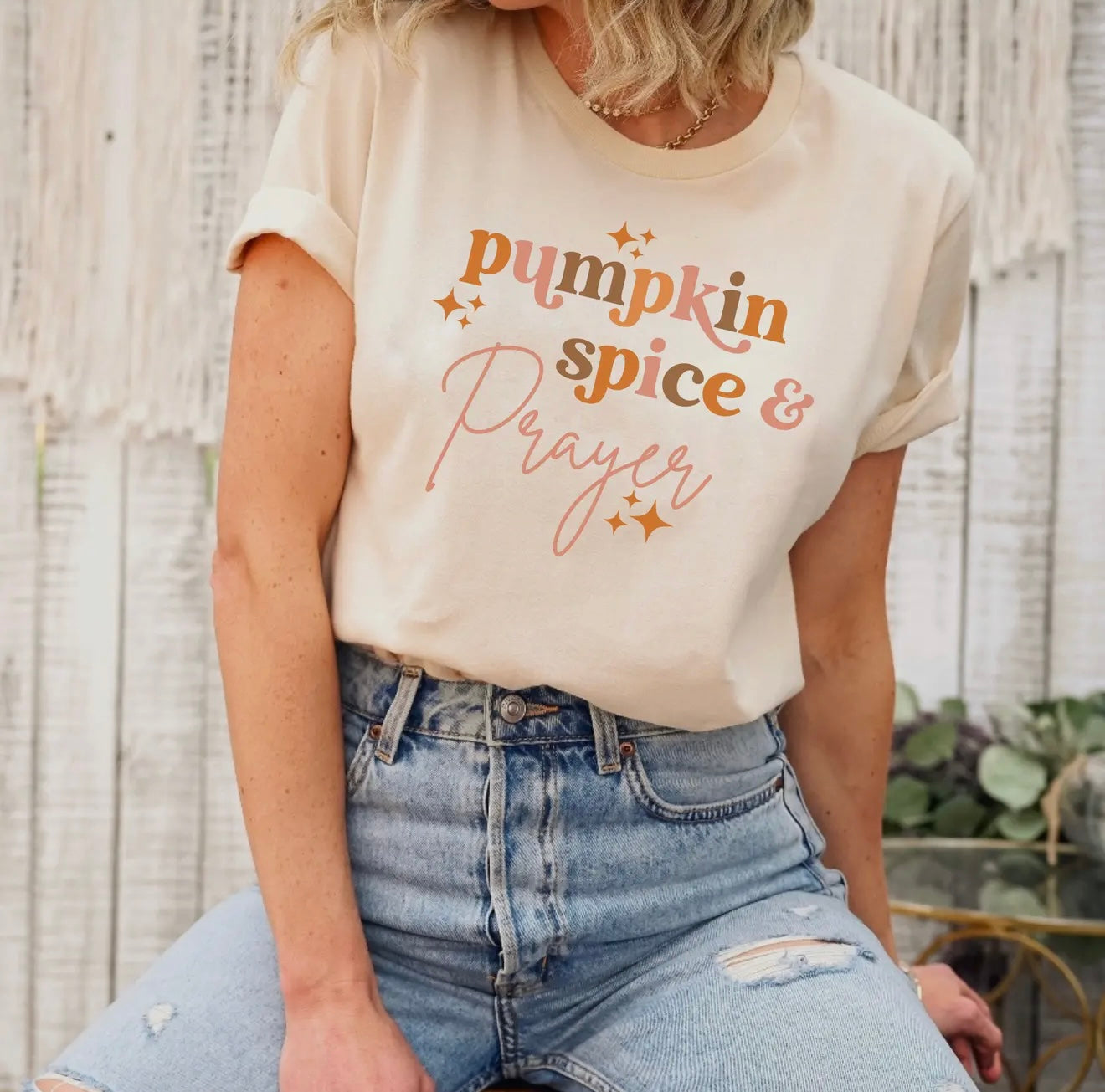 Pumpkin Spice & Prayer T-Shirt