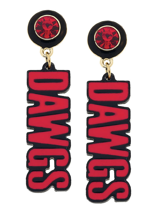 Georgia Bulldogs Block Letter Earrings