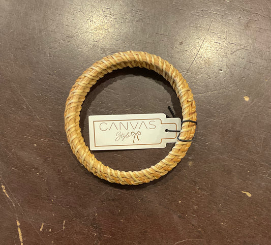 Canvas Celeste Wicker Bangle in Natural