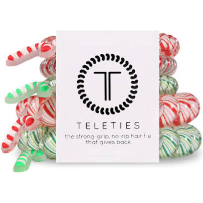 "Candy cane Christmas" teleties.