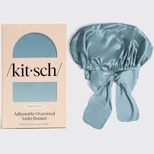 Kitsch Adjustable Oversized Satin Bonnet