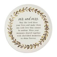 Mr. & Mrs. Blessing Plate