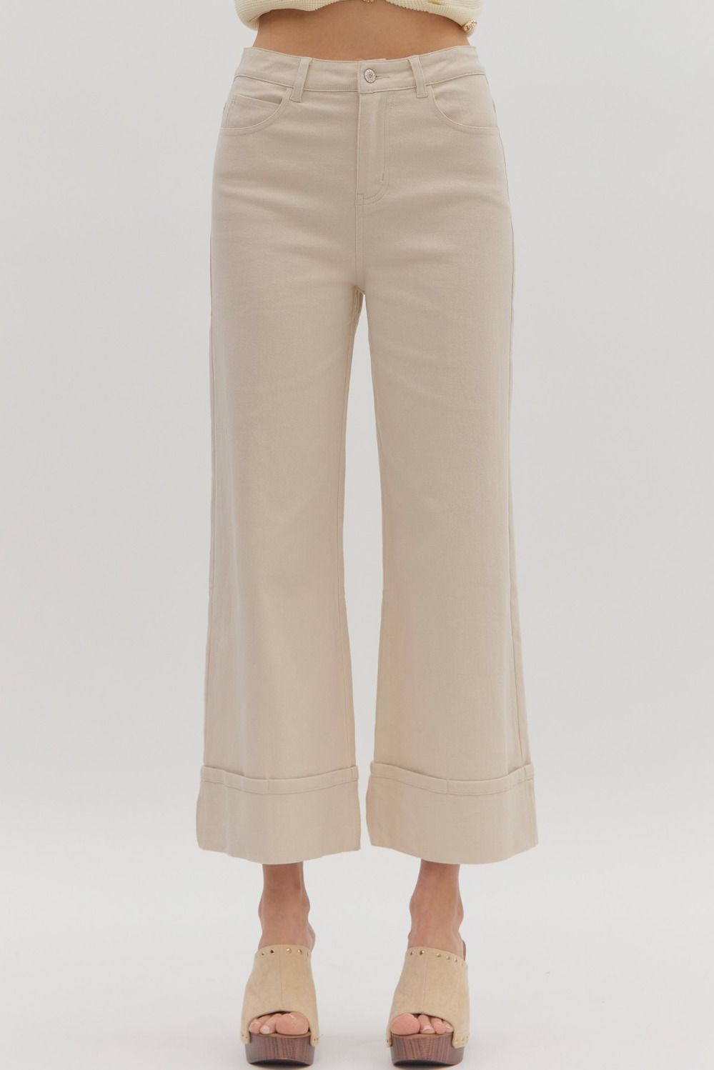 Mid-Rise Capri Pants