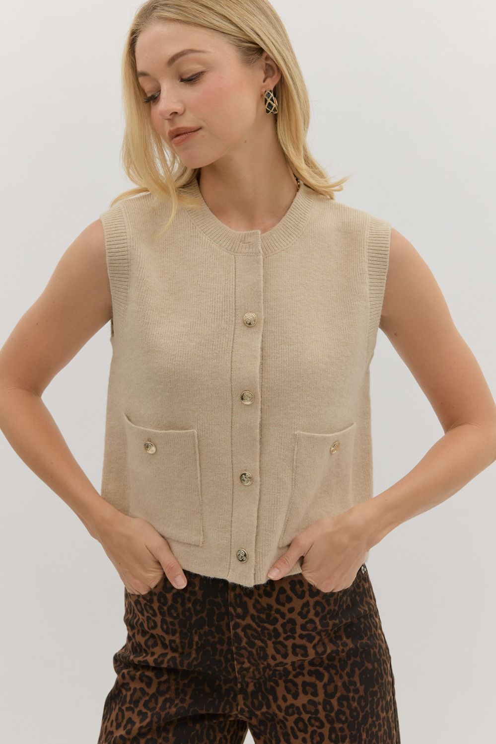 Sweater Vest Top