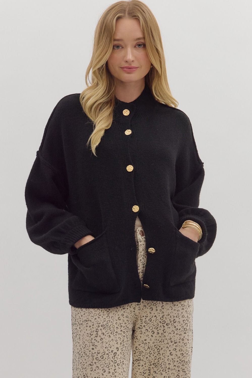 Solid Knit Cardigan