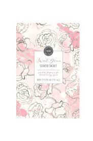 Bridgewater Candle Company Sweet Grace gray floral scented sachet.