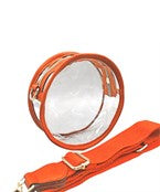 Orange Circle Clear Stadium Bag.