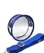 Royal Blue Circle Clear Stadium Bag.