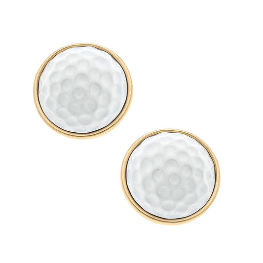 Flynn Golf Ball Stud Earrings