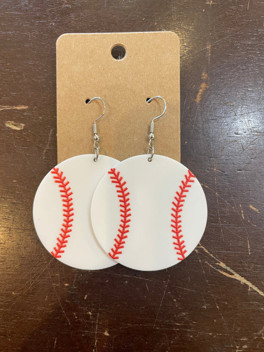 Baseball Earrings