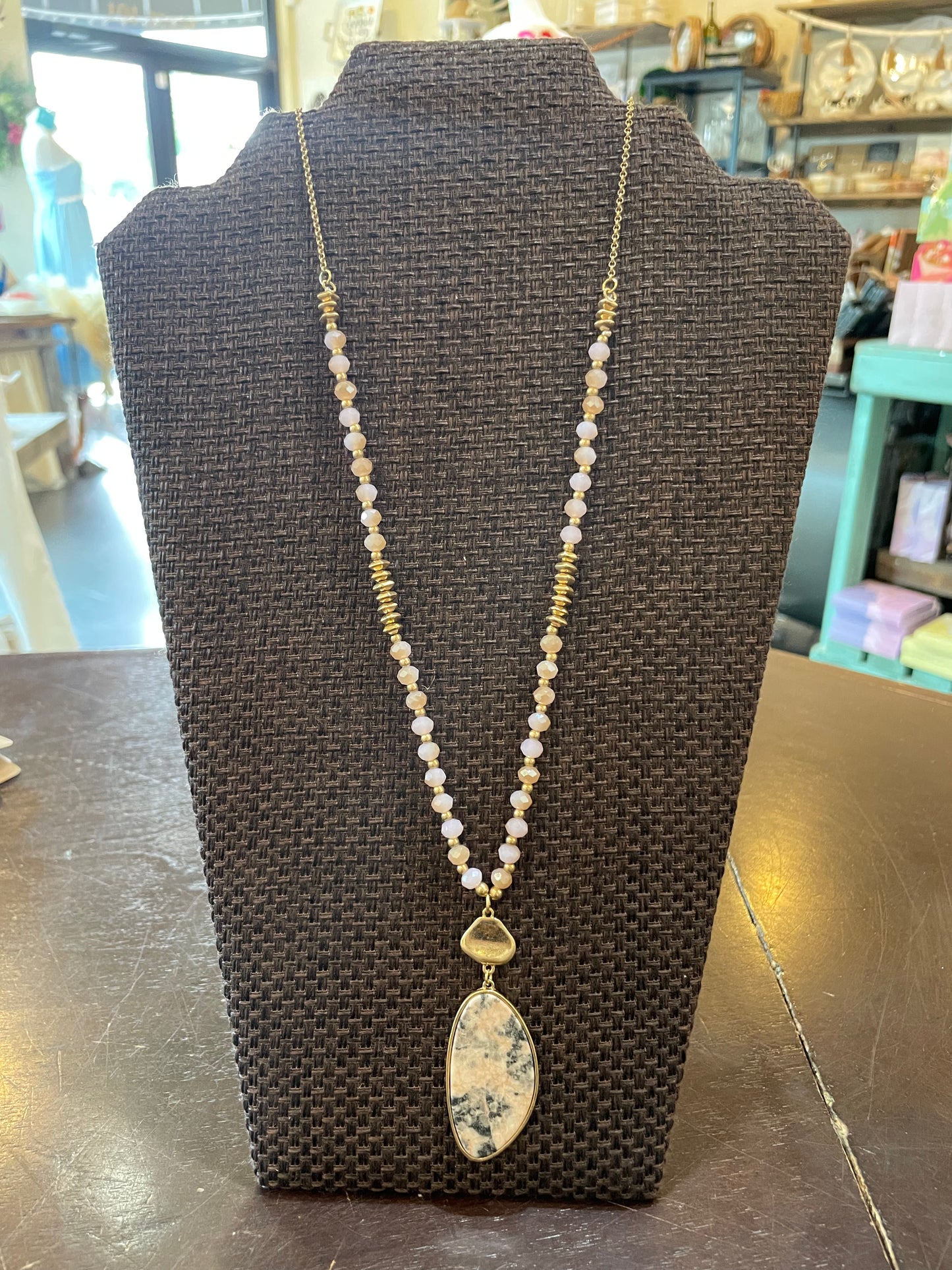 Marble Pendant Necklace