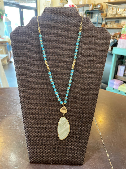 Marble Pendant Necklace