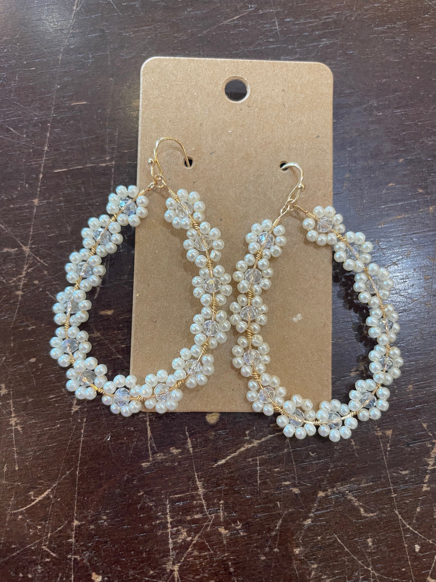 Flower Beaded Earrings