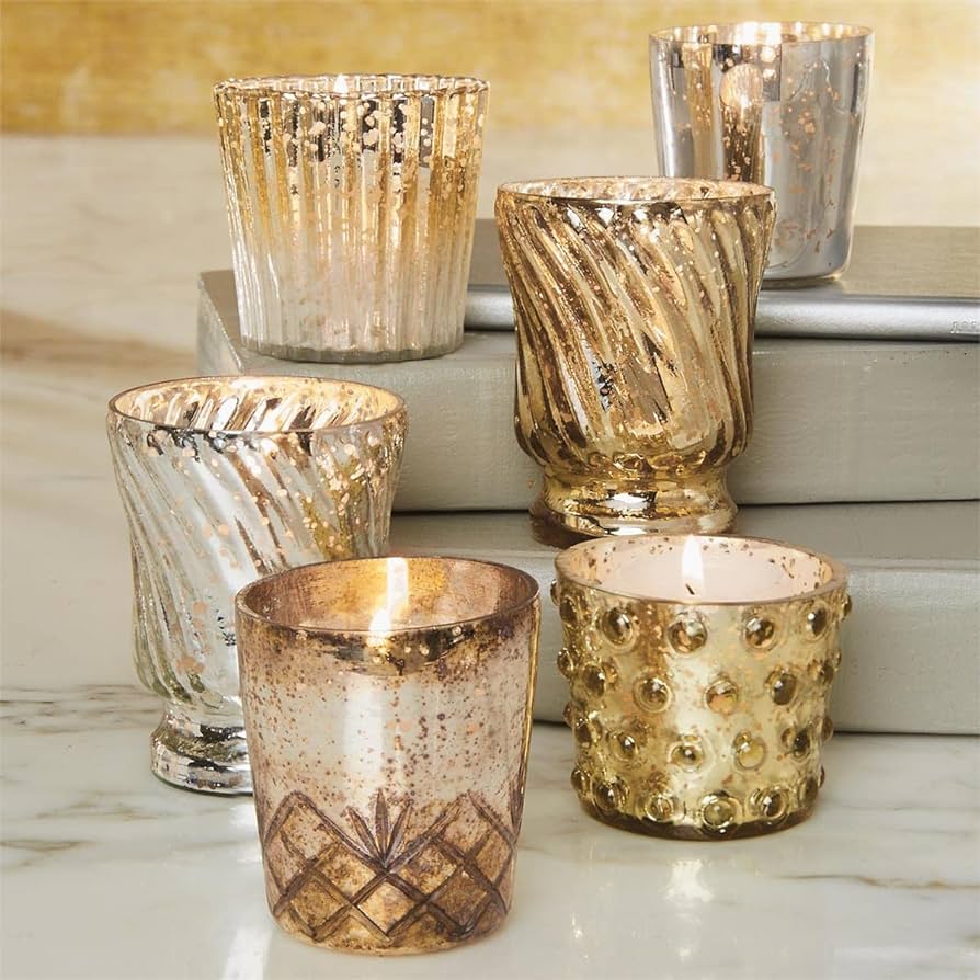 Mercury votive candles.