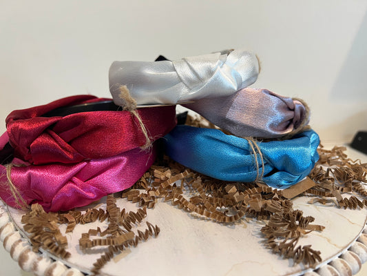 Assorted satin headbands.