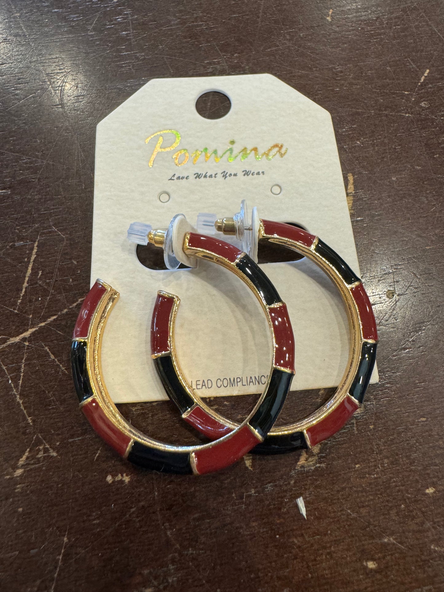 Gameday Epoxy Color Hoop Earrings