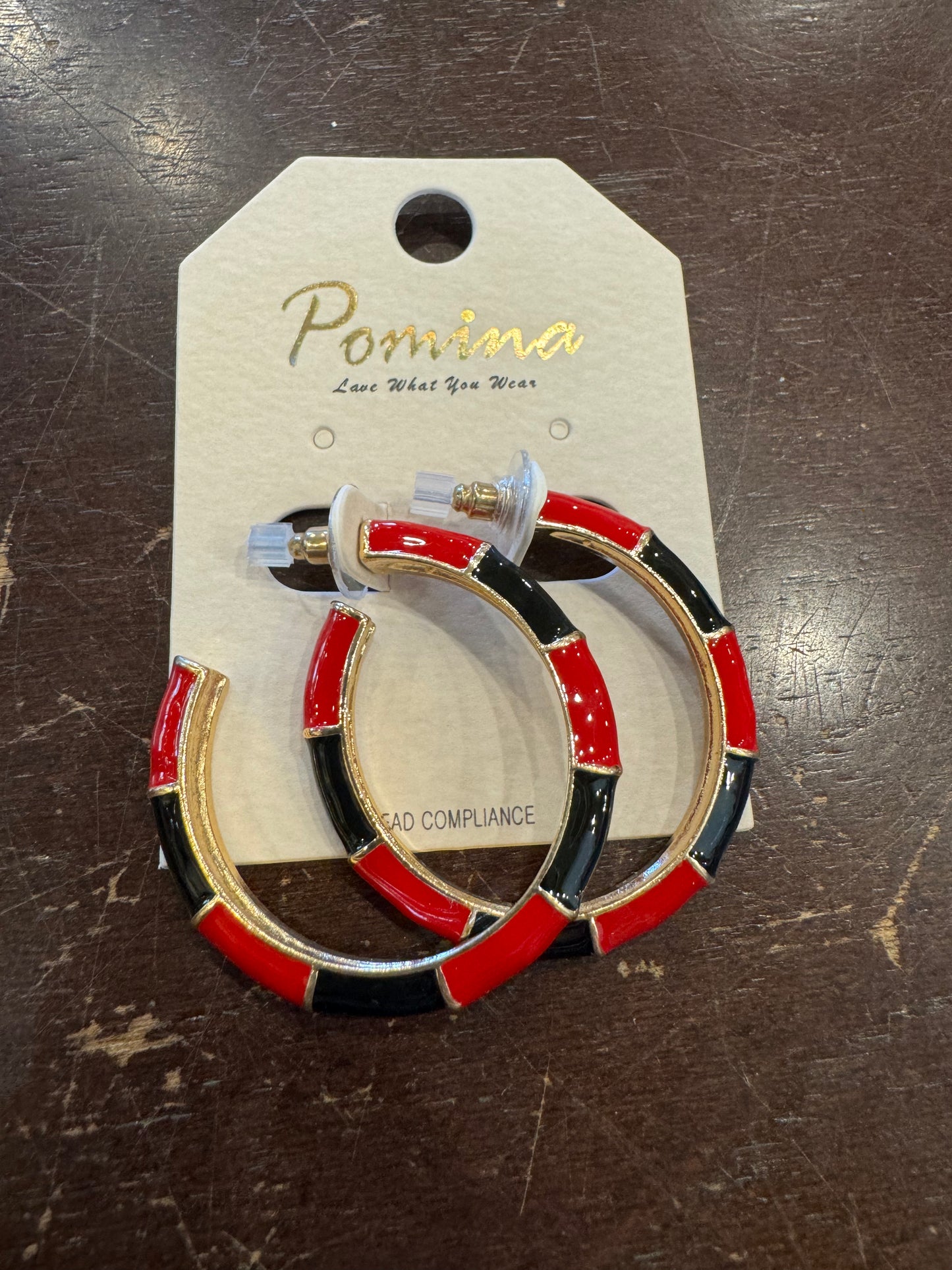 Gameday Epoxy Color Hoop Earrings