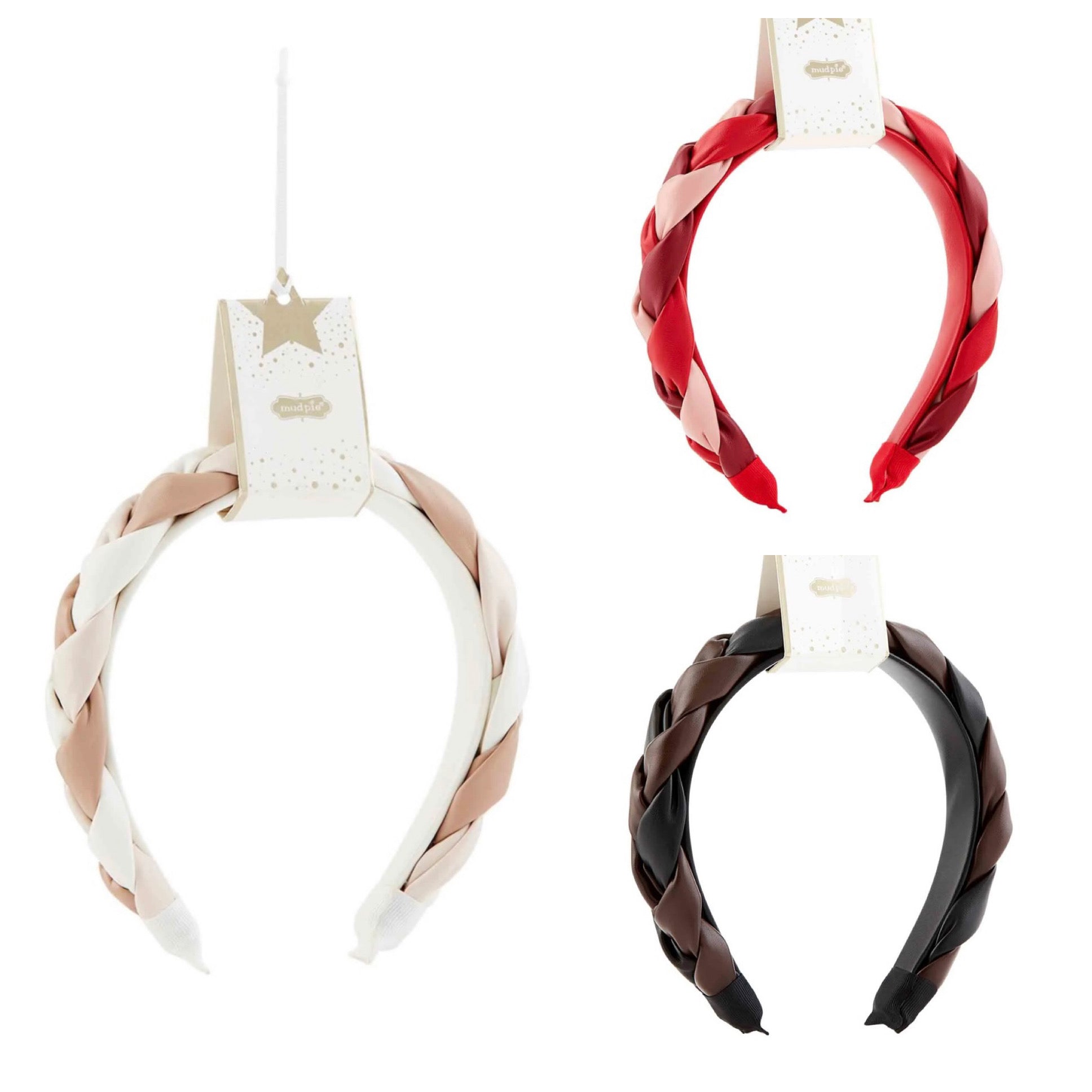 Assorted Braided Leather Headband.