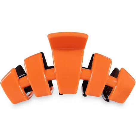 Jack-o-lantern classic teletie claw clip.