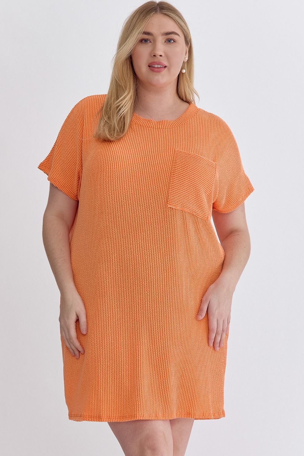 Ribbed Short T-Shirt Dress