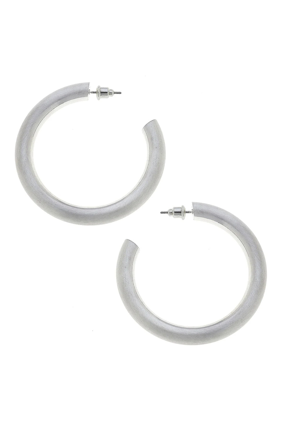 Isla Hoop Earrings In Silver