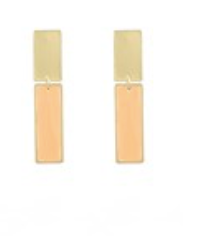 Double Bar Drop Earring