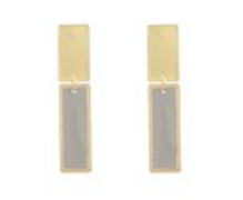 Double Bar Drop Earring