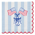 Mary Square - Cocktail Napkin American Stripes