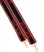 University of Georgia red and black "Sic 'Em" purse strap.