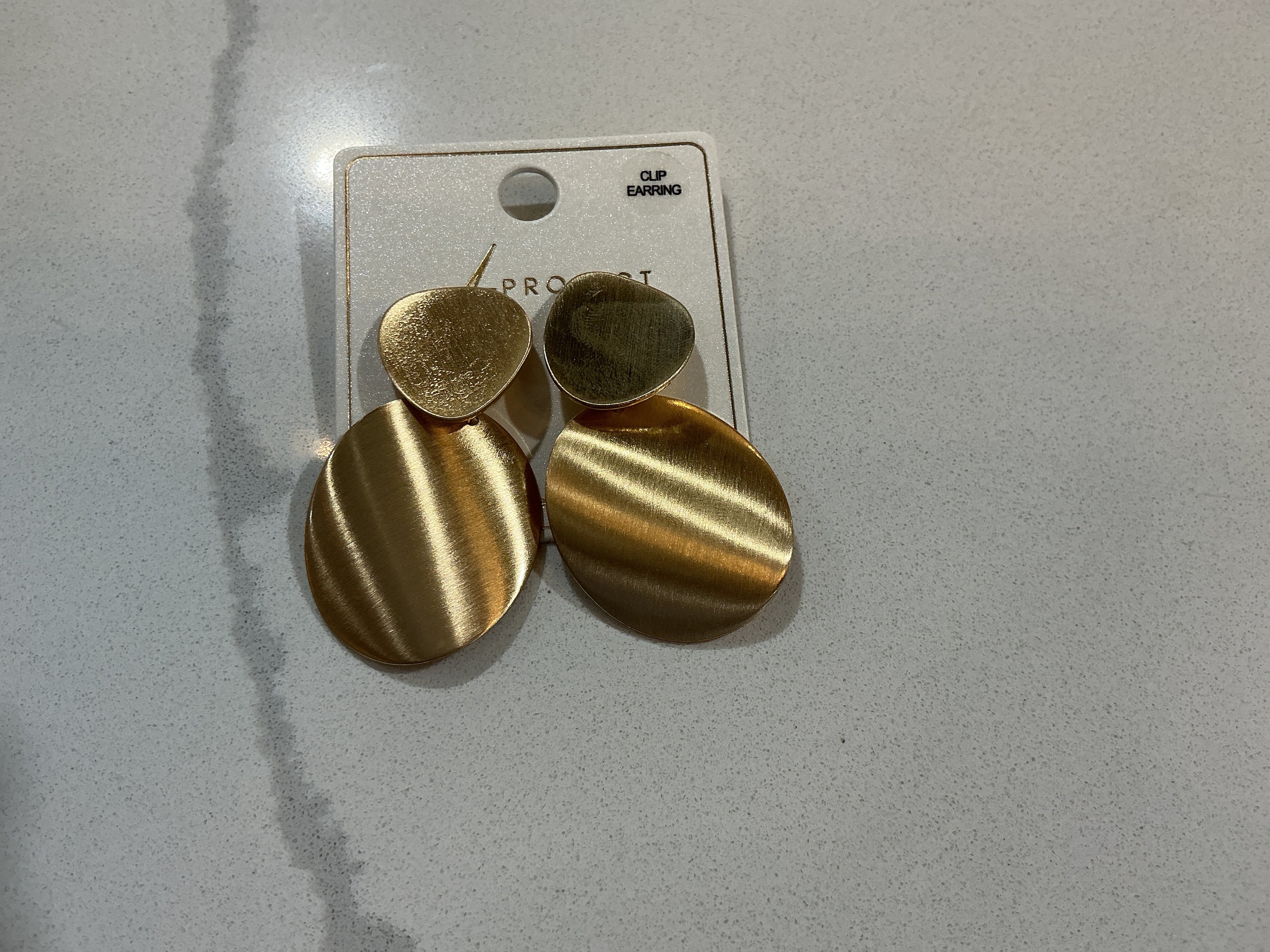 Clip-On Gold Earrings