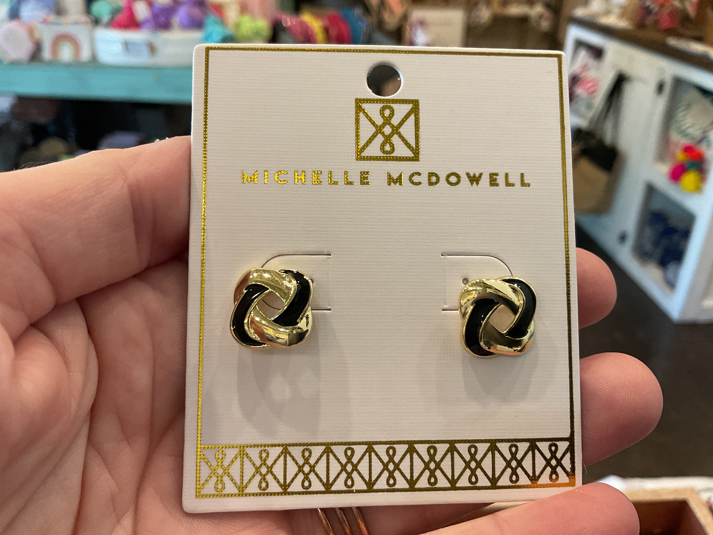Black and Gold GameDay Earrings