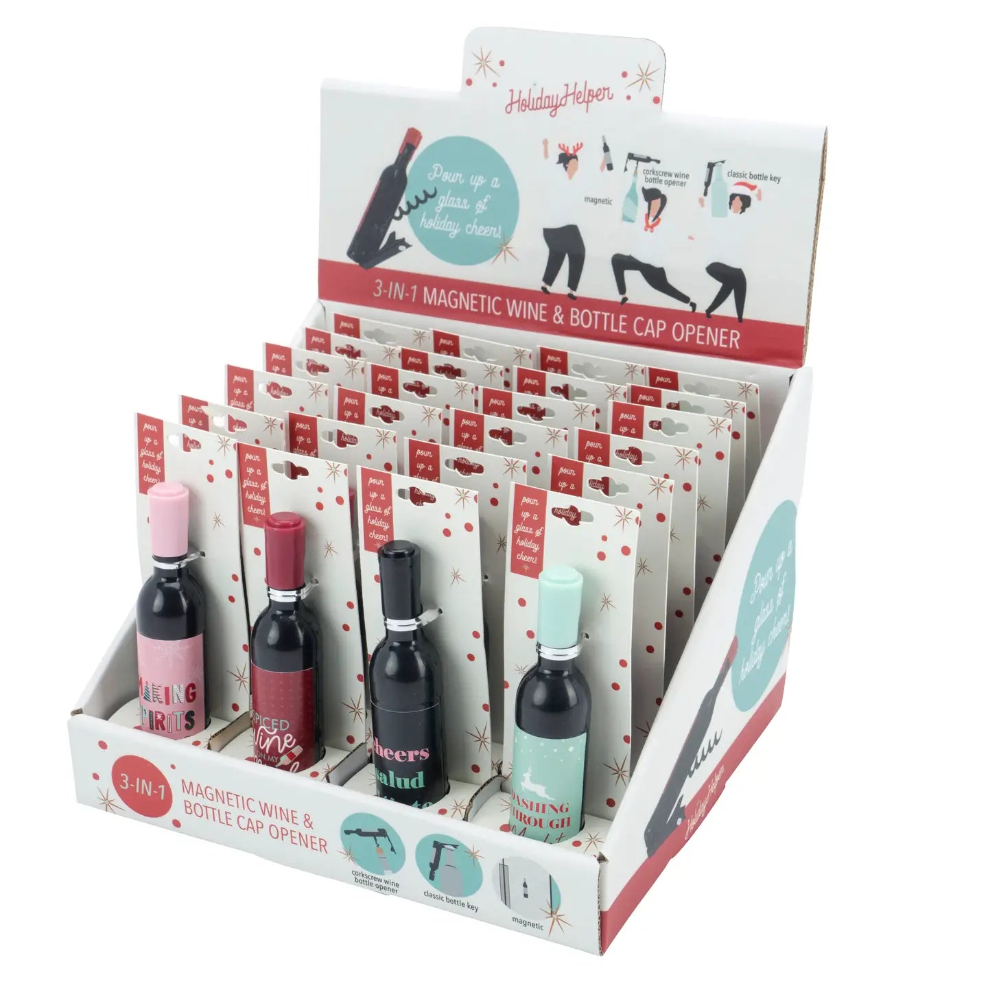 Holiday 3-in-1 Wine and
Bottle Opener