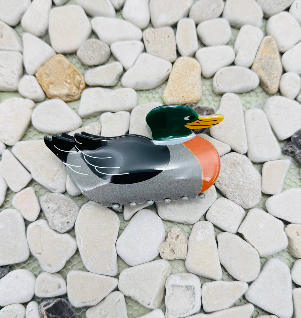 JOSSLYN by wall to wall - JUMBO MALLARD DUCK HAIR CLAW CLIPS | 40H1028