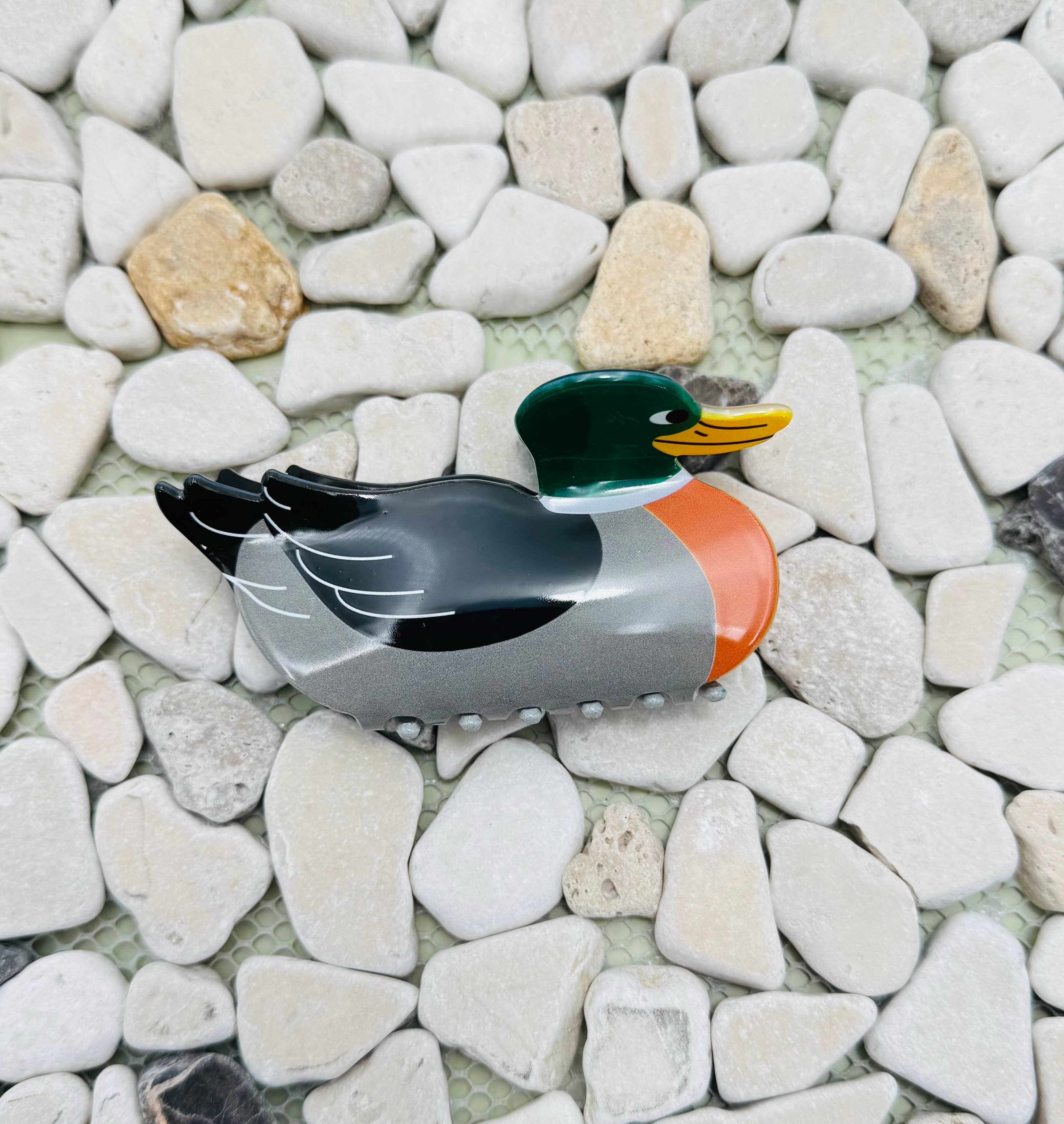 JOSSLYN by wall to wall - JUMBO MALLARD DUCK HAIR CLAW CLIPS | 40H1028
