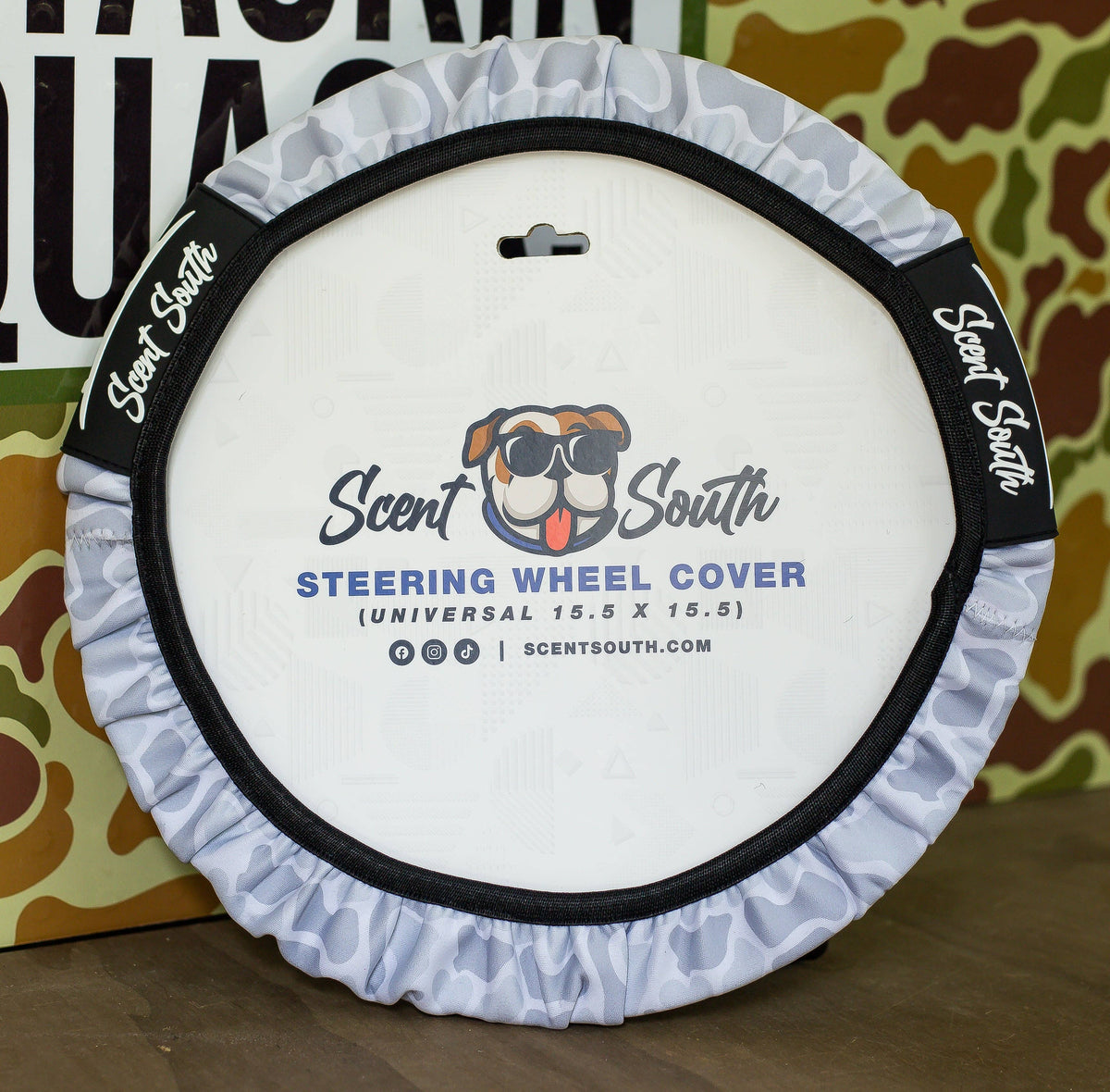 Scent South - Ice Camo - Steering wheel cover