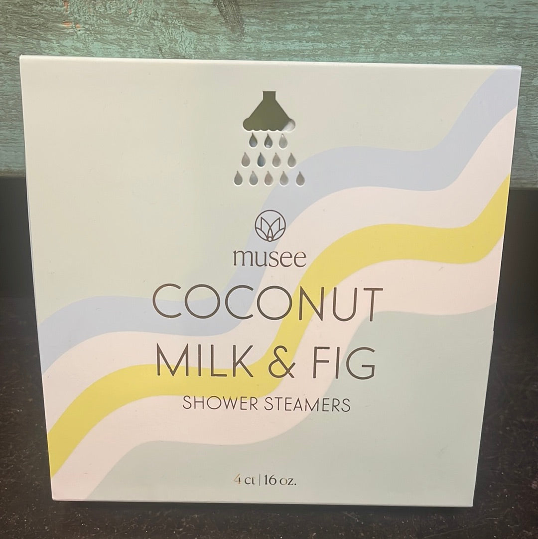 Coconut milk & fig 16 oz. shower streamer.